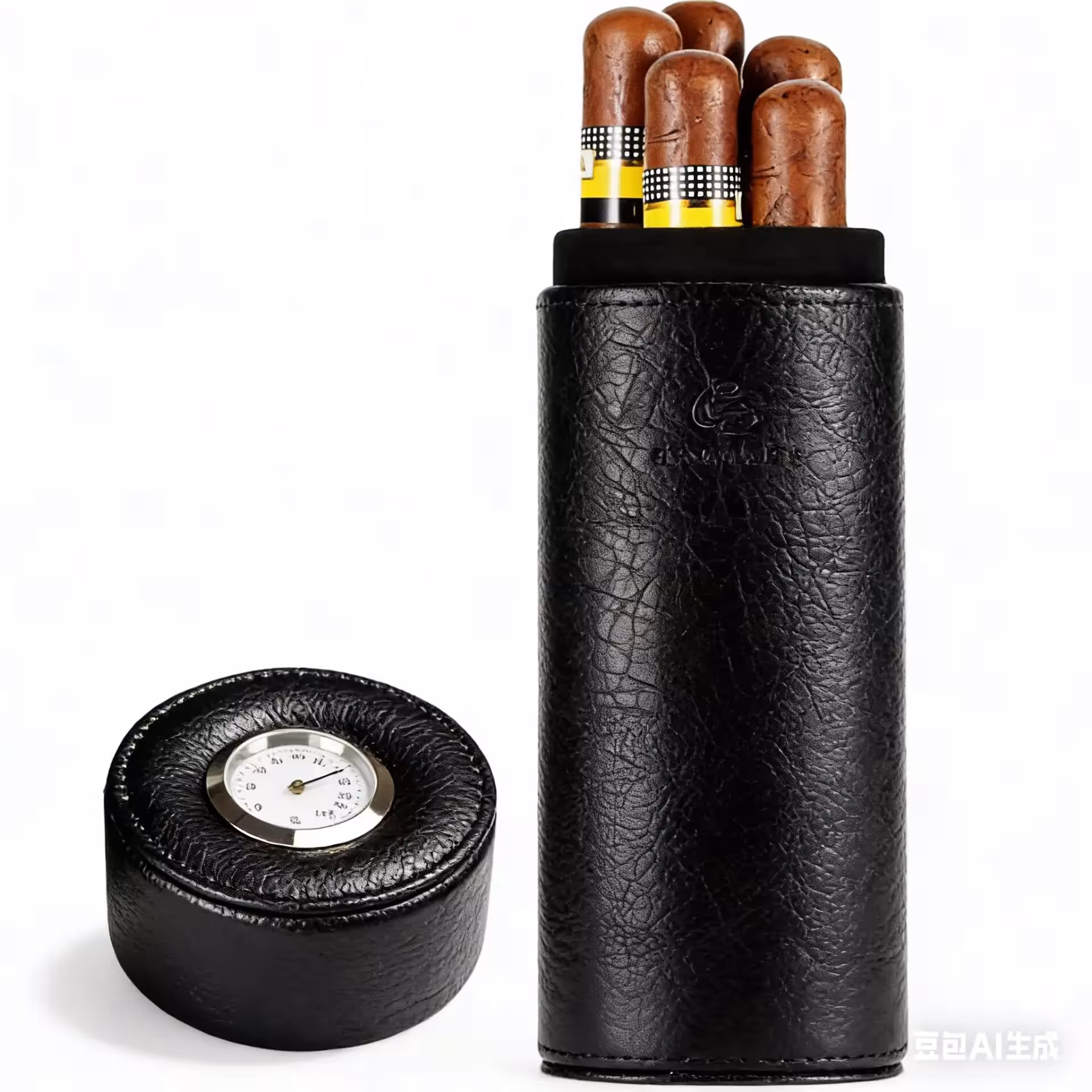 GALINER Cave à cigares de voyage en cèdre avec hygromètre et humidificateur