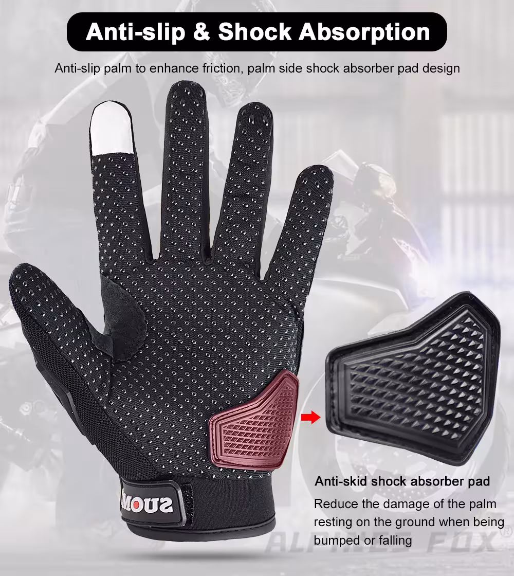 guanti da moto touch screen