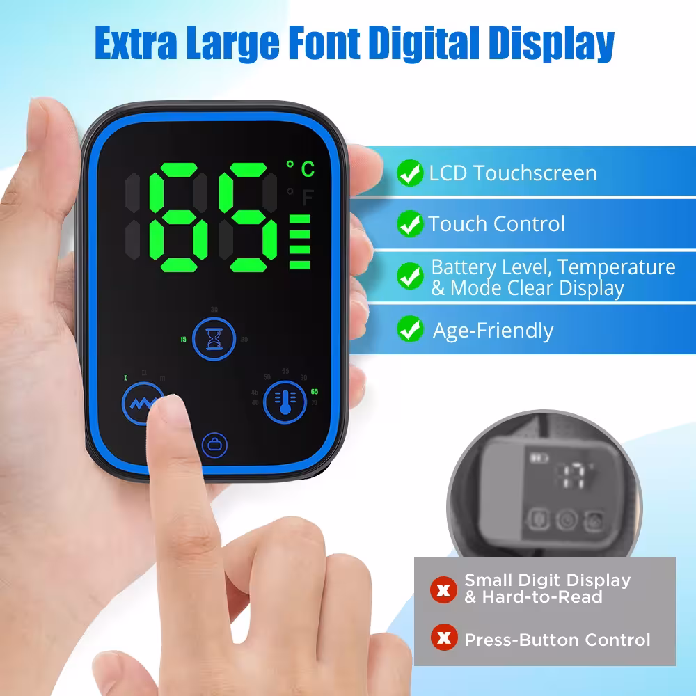 elektrinis masažeris su šildymu