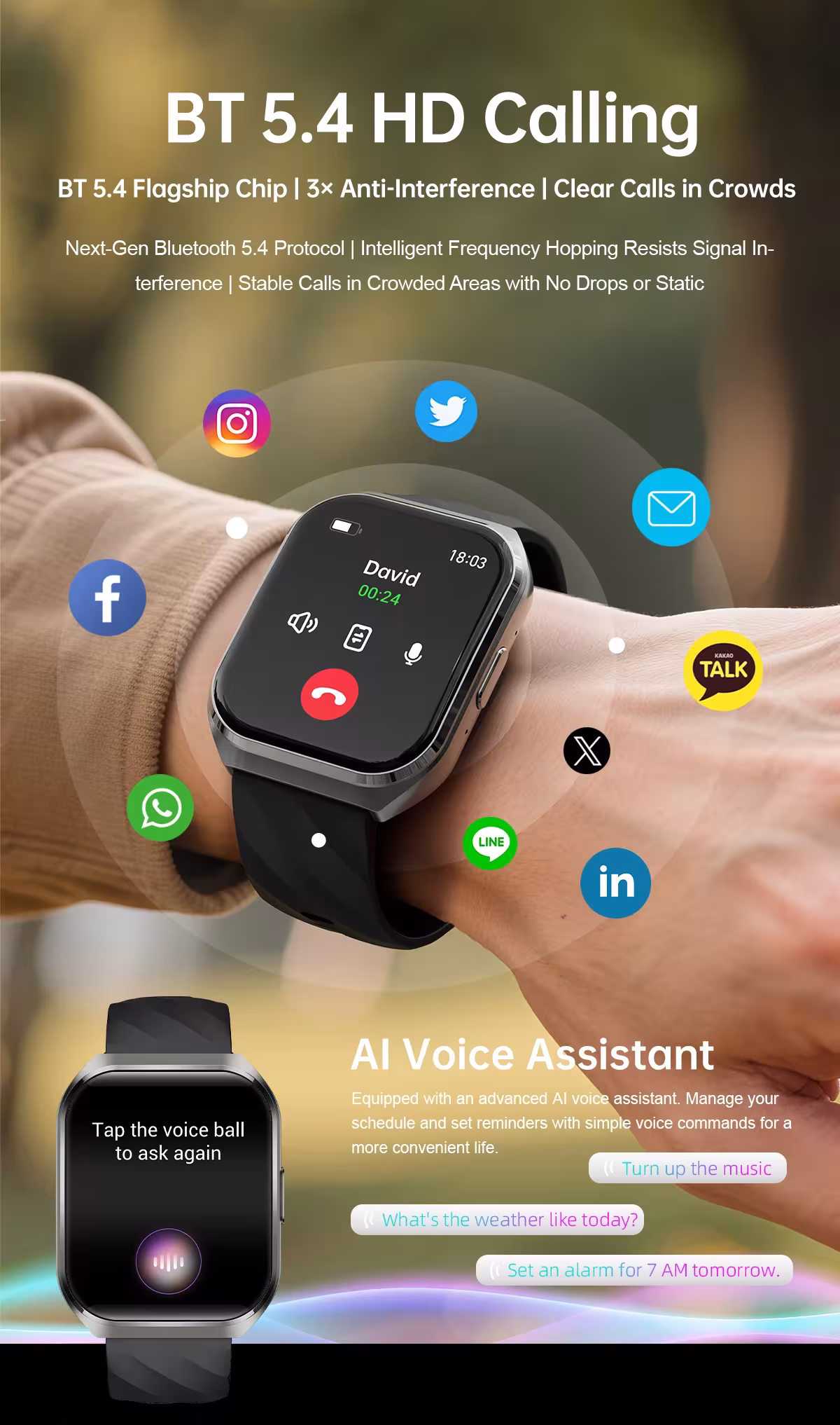 orologio intelligente per gli uomini