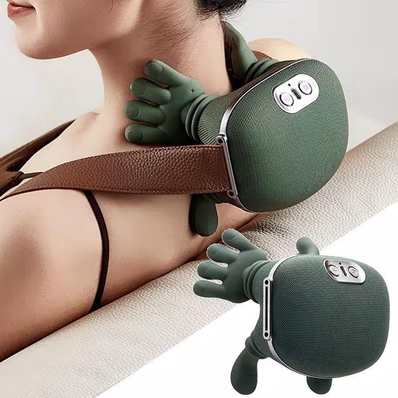2026 Bionic Neck Shoulder Massager N7 Masažinis Šalikas 3 Režimai Kaklo Masažui