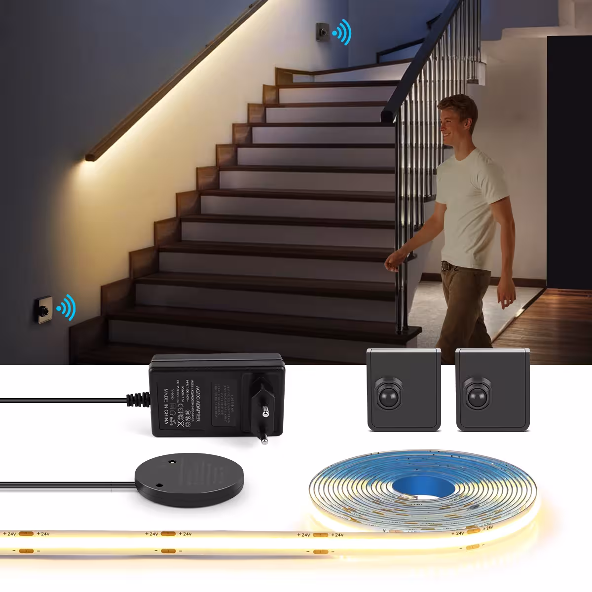 Banda LED con sensor de movimiento 220V / 110V