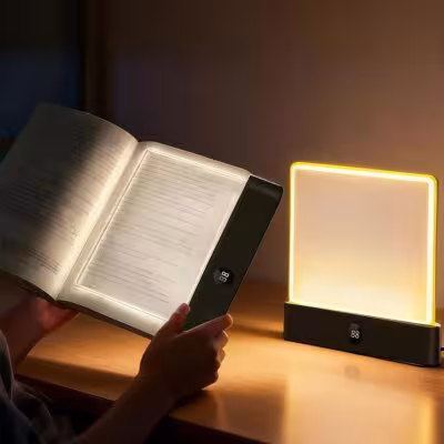 LED naktinis skaitymo šviestuvas su akių apsauga