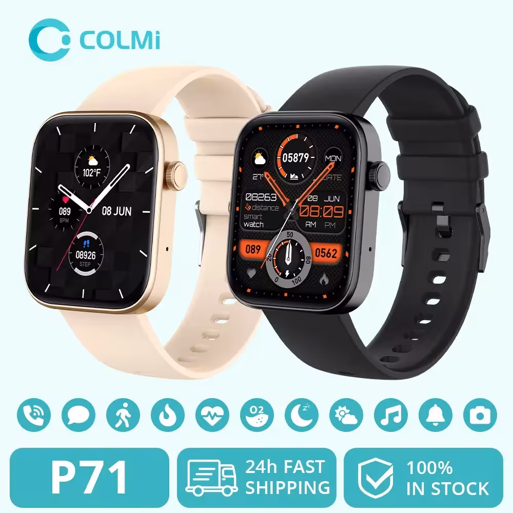 COLMI P71 Smart Clock mit Sprachanrufen und Willkommen