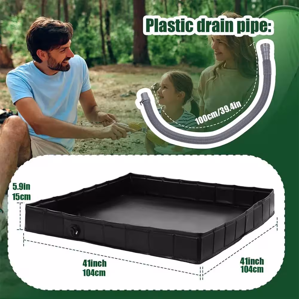 foldable camping shower base
