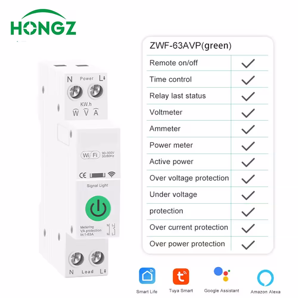 Smart WiFi jungiklis 63A