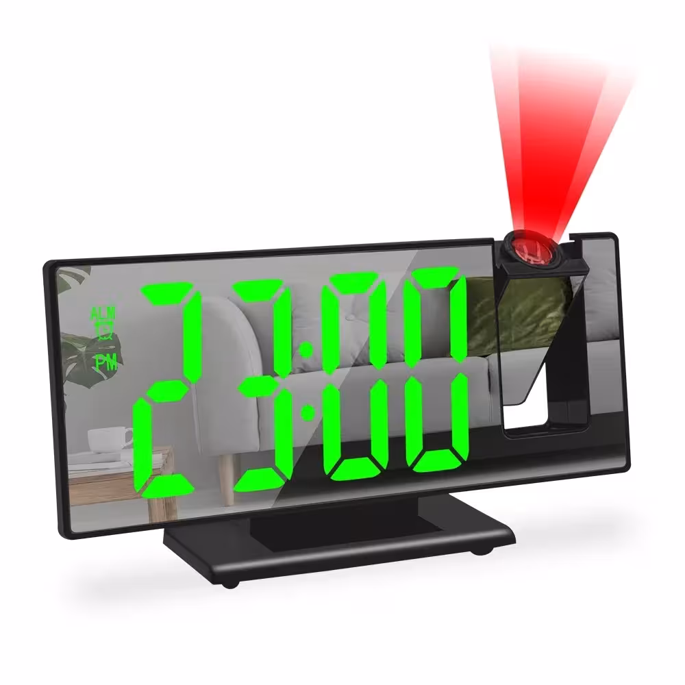 USB Powered Digital Design Budilnik con 180 ° LED schermo 12 / 24H
