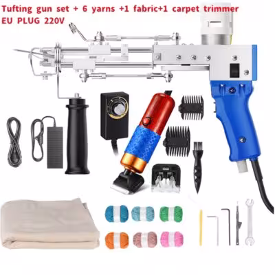 Elektryczny pistolet do tuftingu 2w1 do produkcji dywanów 7-21mm