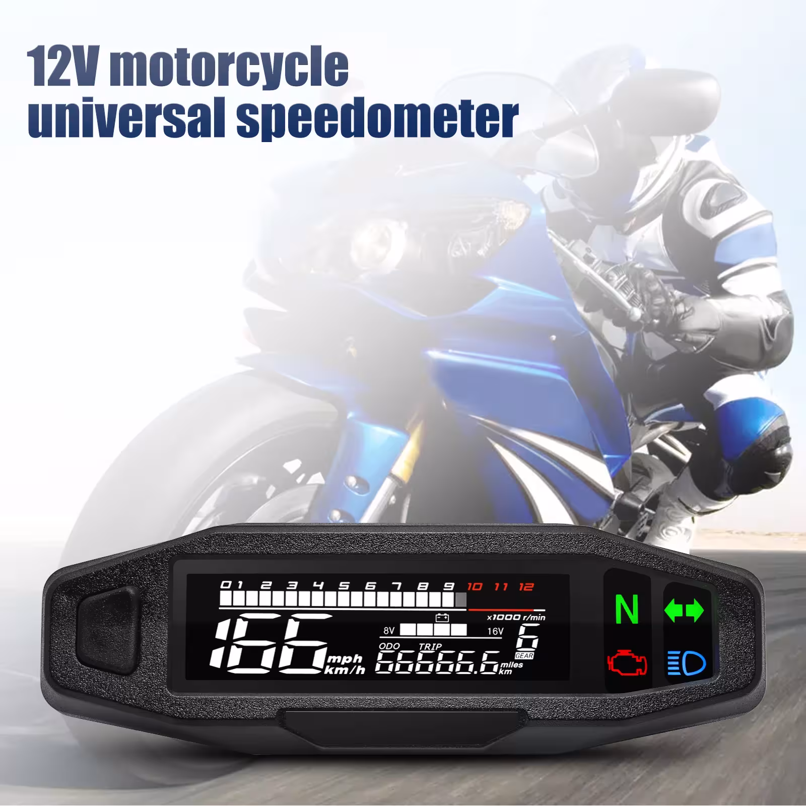 motorcycle speedometer LED