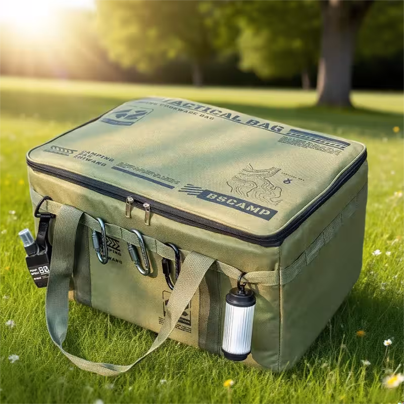 30-42L Tactical Theming Storage Basket with Thermoisolation and Removable Drilling Freezer