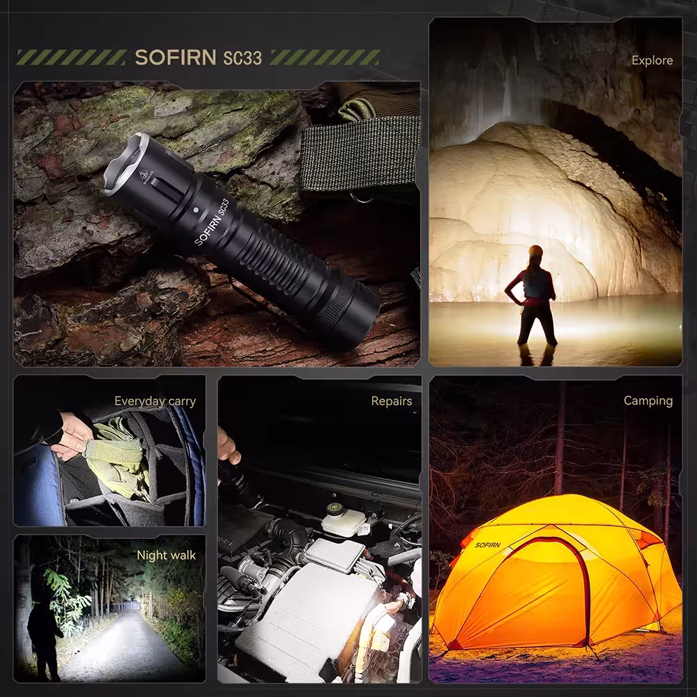 torcia tattica a LED 5200lm