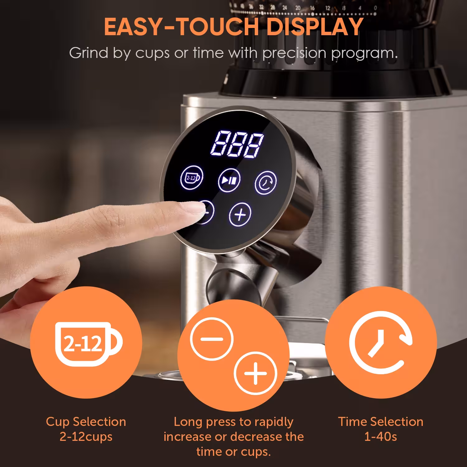 electric coffee grinder 48 grind settings