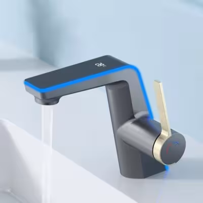 Mezclador de baño LED con dos modos y agua fría caliente
