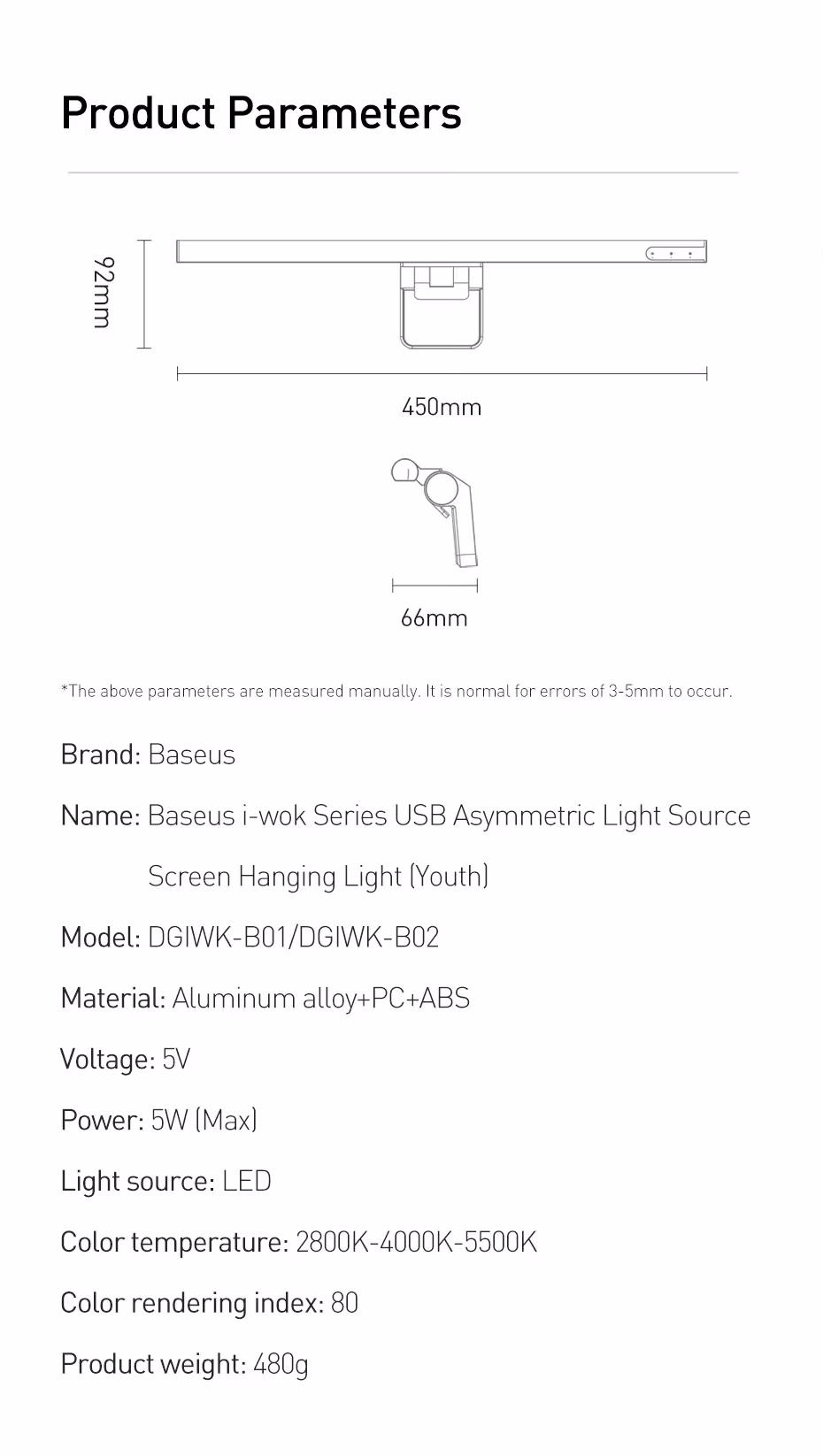 Luz LED para monitor