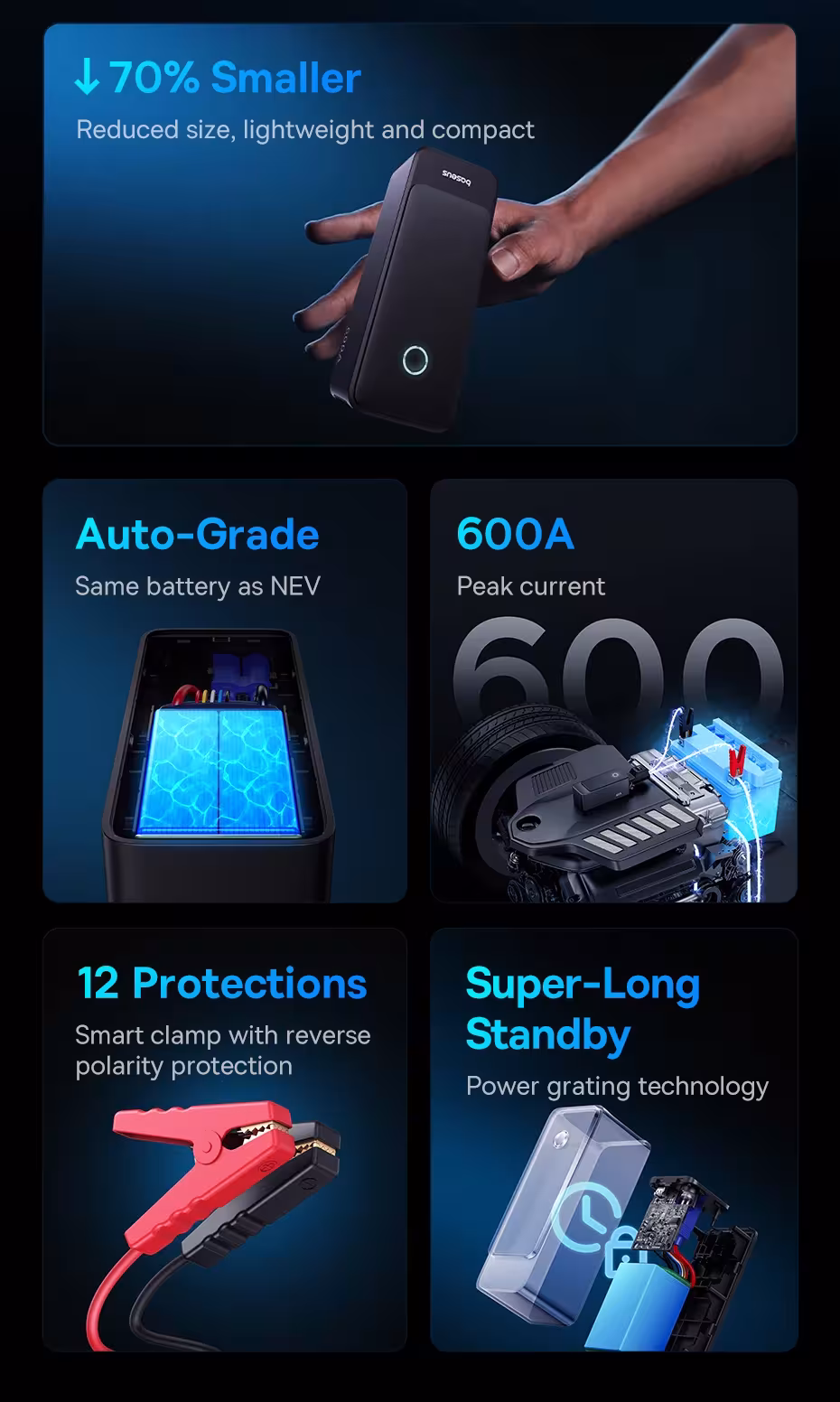 600A car jump starter