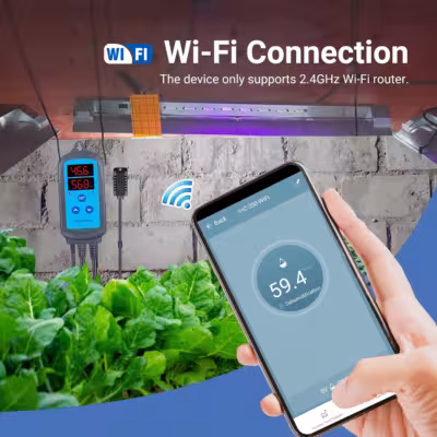 INKBIRD IHC-200 WiFi Controlador de humedad digital doble salidas