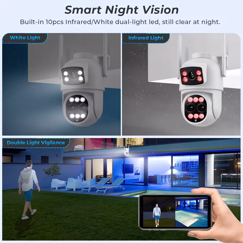 Caméra de surveillance WiFi 9MP