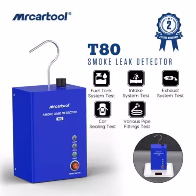 MR CARTOOL T80 automobilio dūmų nutekėjimo detektorius vamzdžių diagnostikai