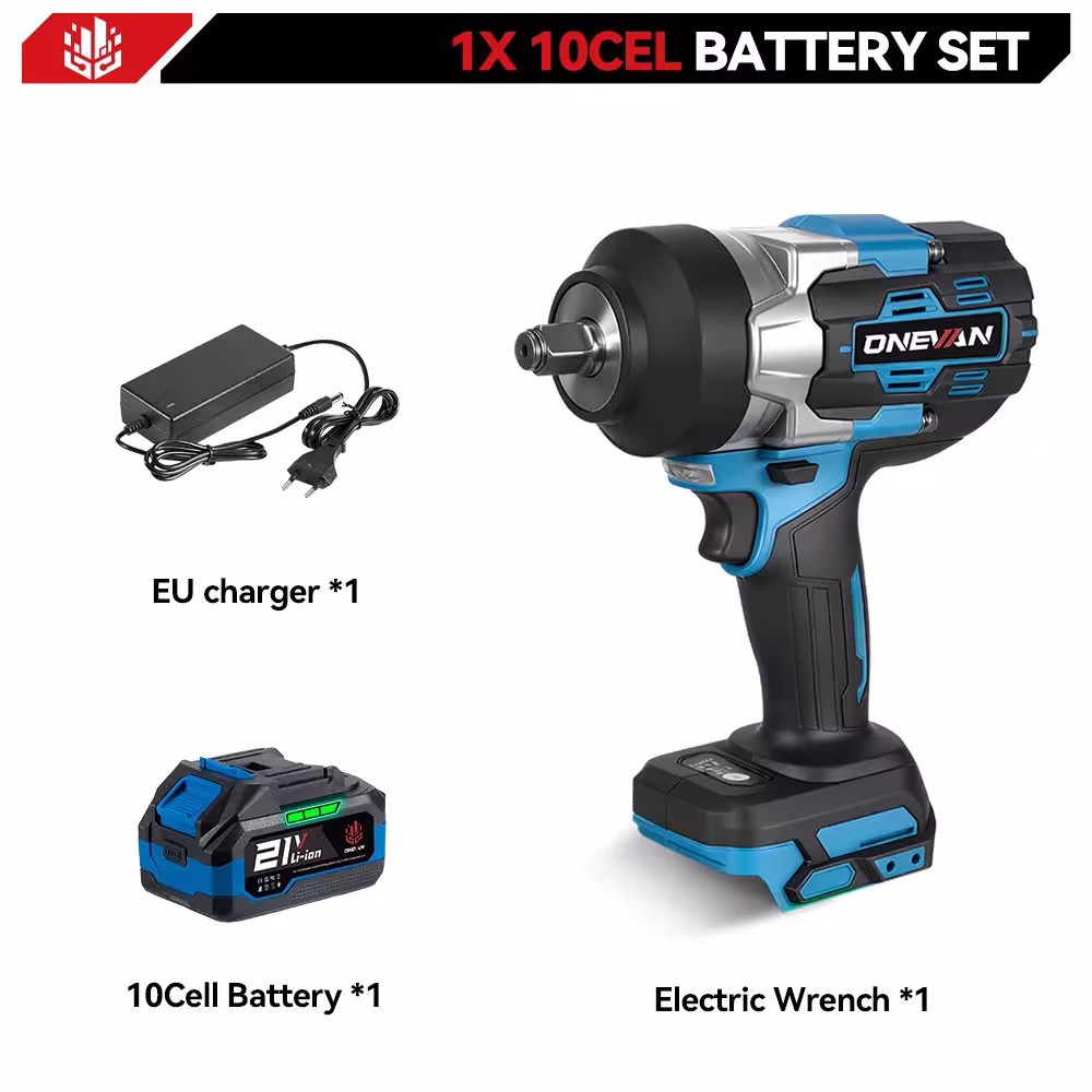ONEVAN 2800N.M Cordless Electric Fatigue Wrench 1/2 Inch Torque Wrench