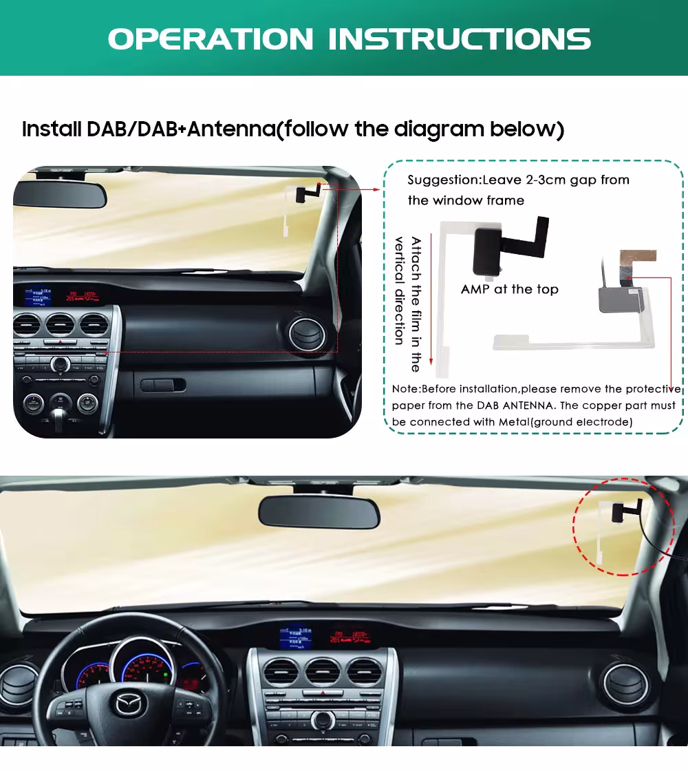 Adaptador DAB + USB para coche