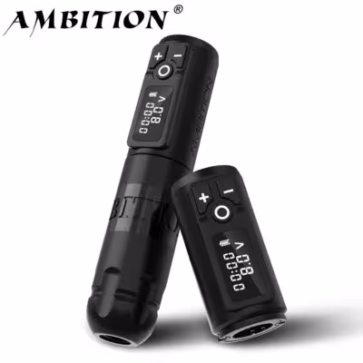 Ambition Soldier Wireless Tatuiravimo Mašina su 2400mAh Baterija LED Ekranu