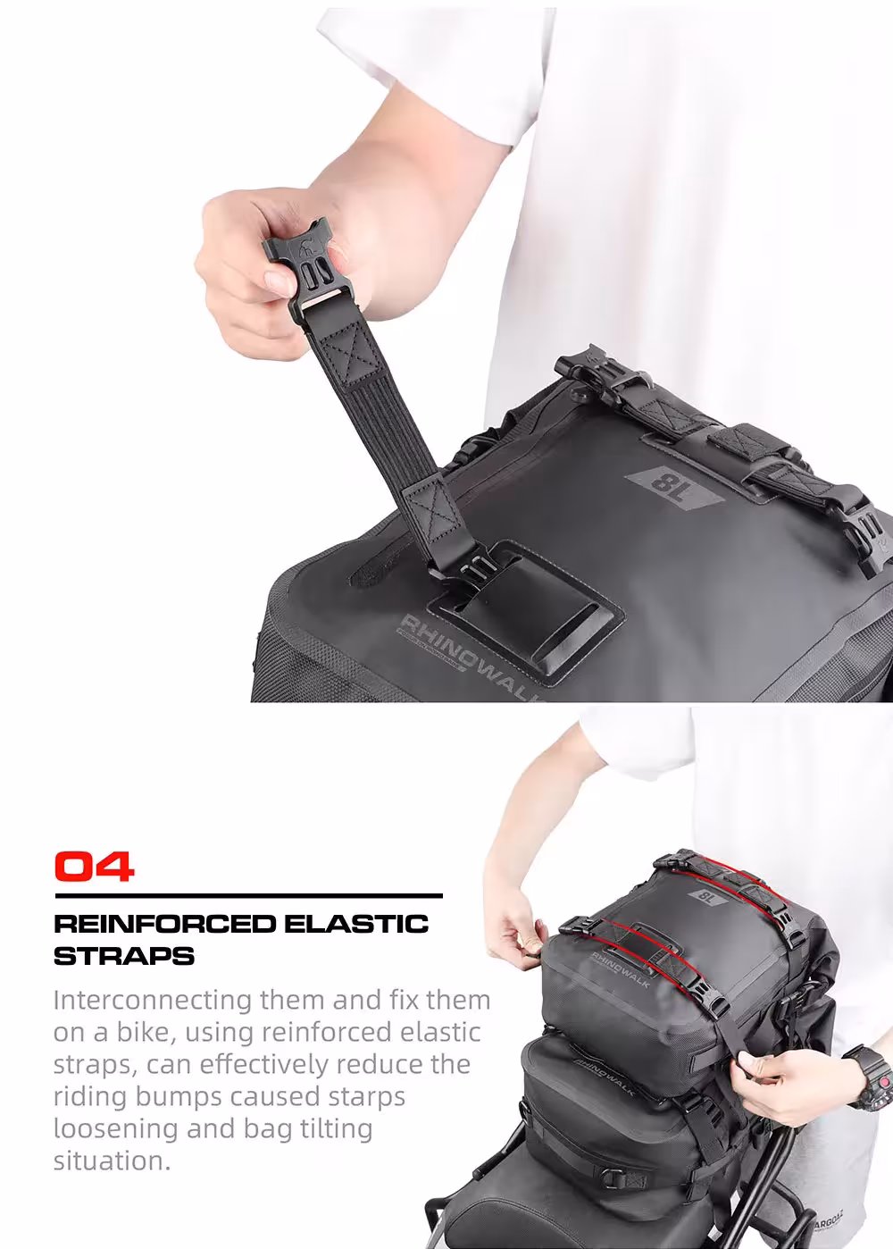 borsa posteriore per moto