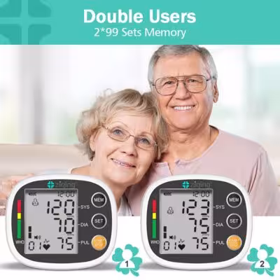 ziqing Blood Pressure Monitor on Wrist Automatic Digital LCD Display
