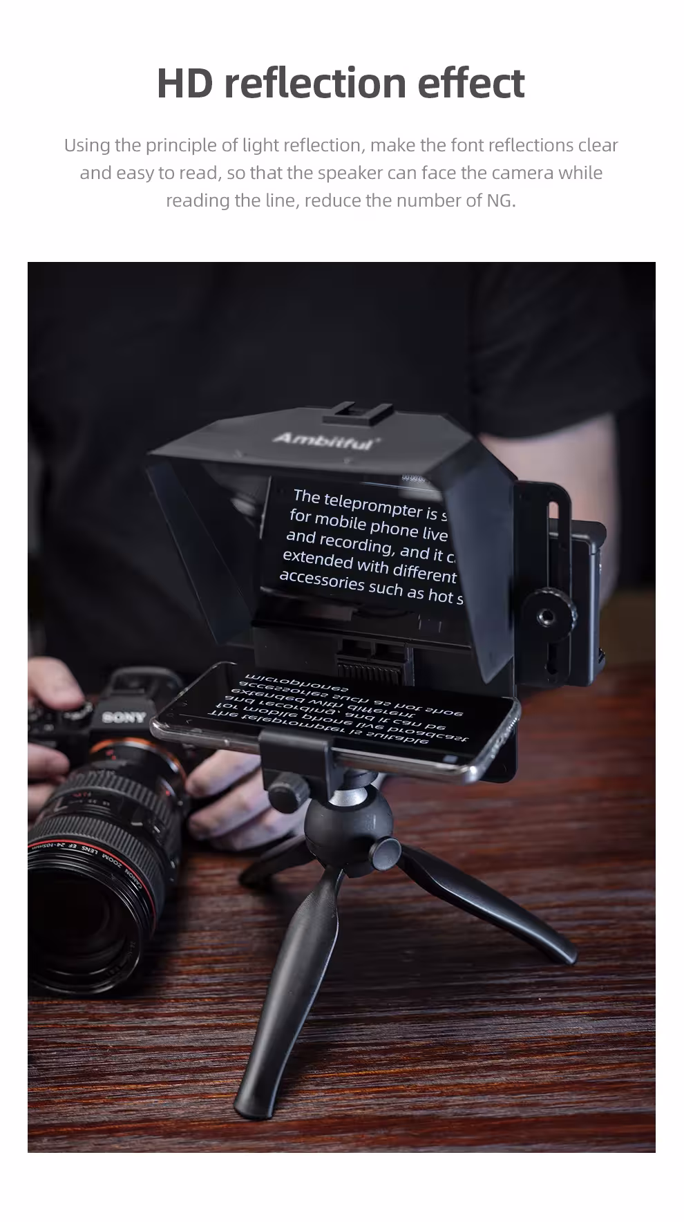 teleprompter for phone