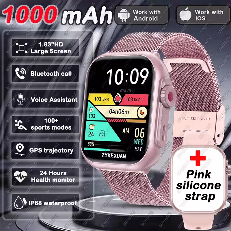 Xiaomi Smart Watch for Men and Women 1.85 Inch AMOLED Screen IP68