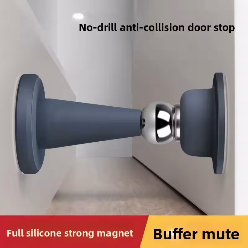Arrêt de porte en silicone sans perçage