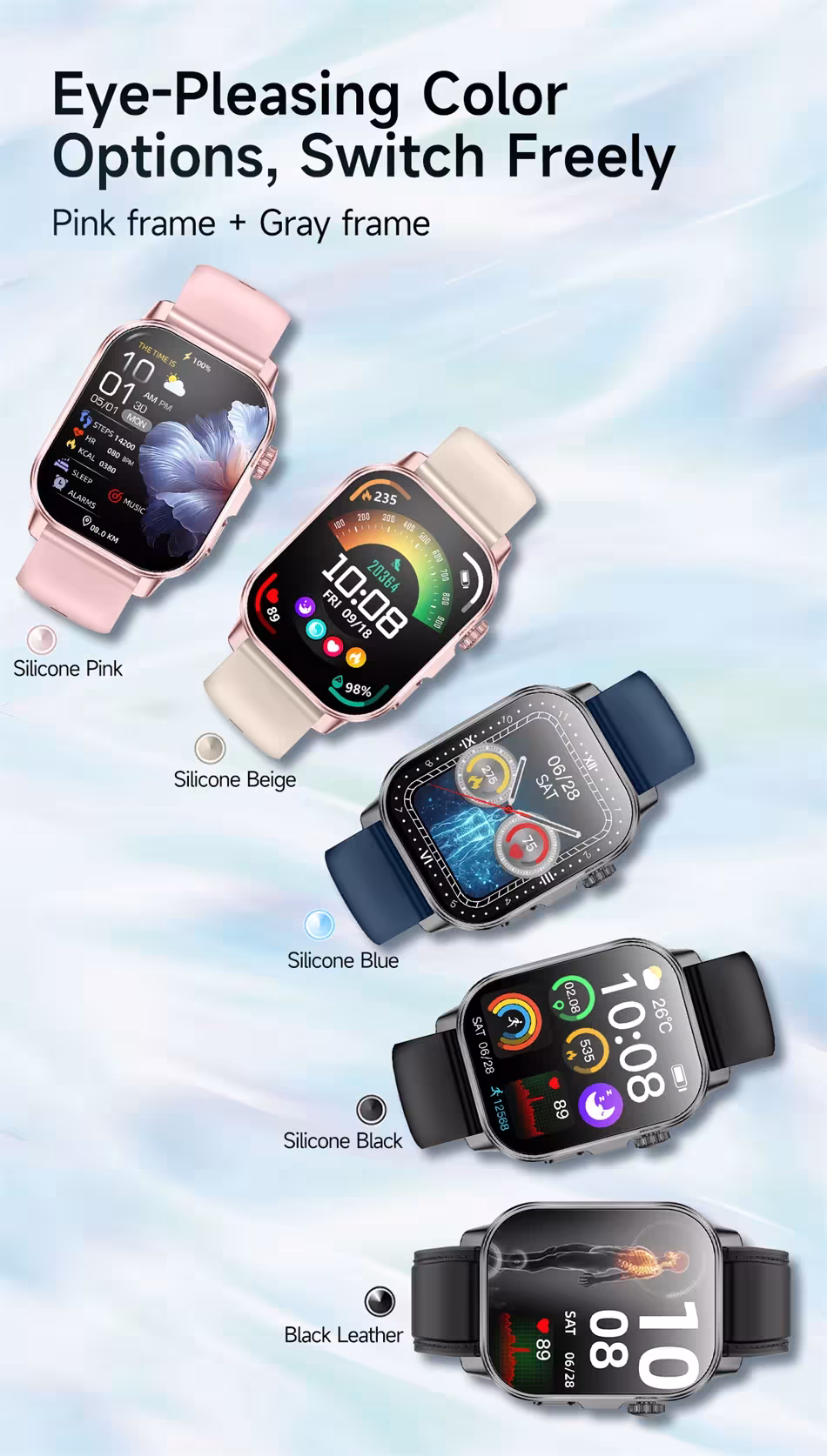 reloj inteligente con vigilancia de salud