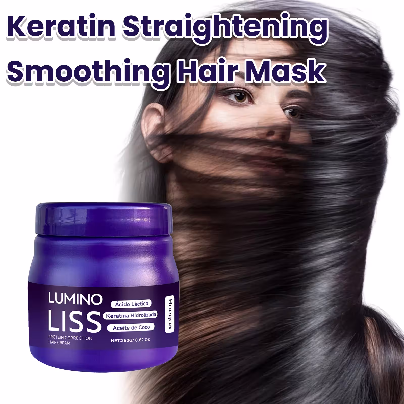 250g Cheratina raddrizzante Maschera Capelli Equalizzazione e Modifica Profonda