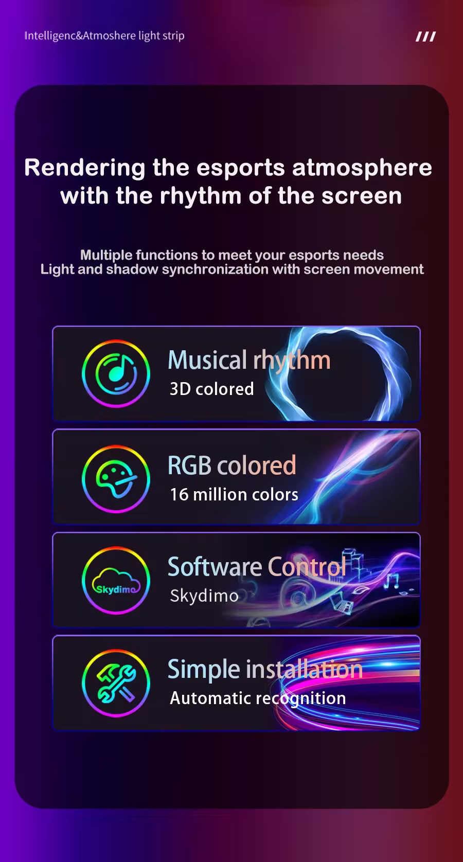 tira LED gaming