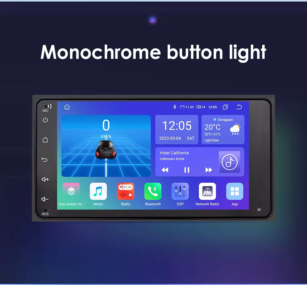 Radio estéreo Android para coche con GPS