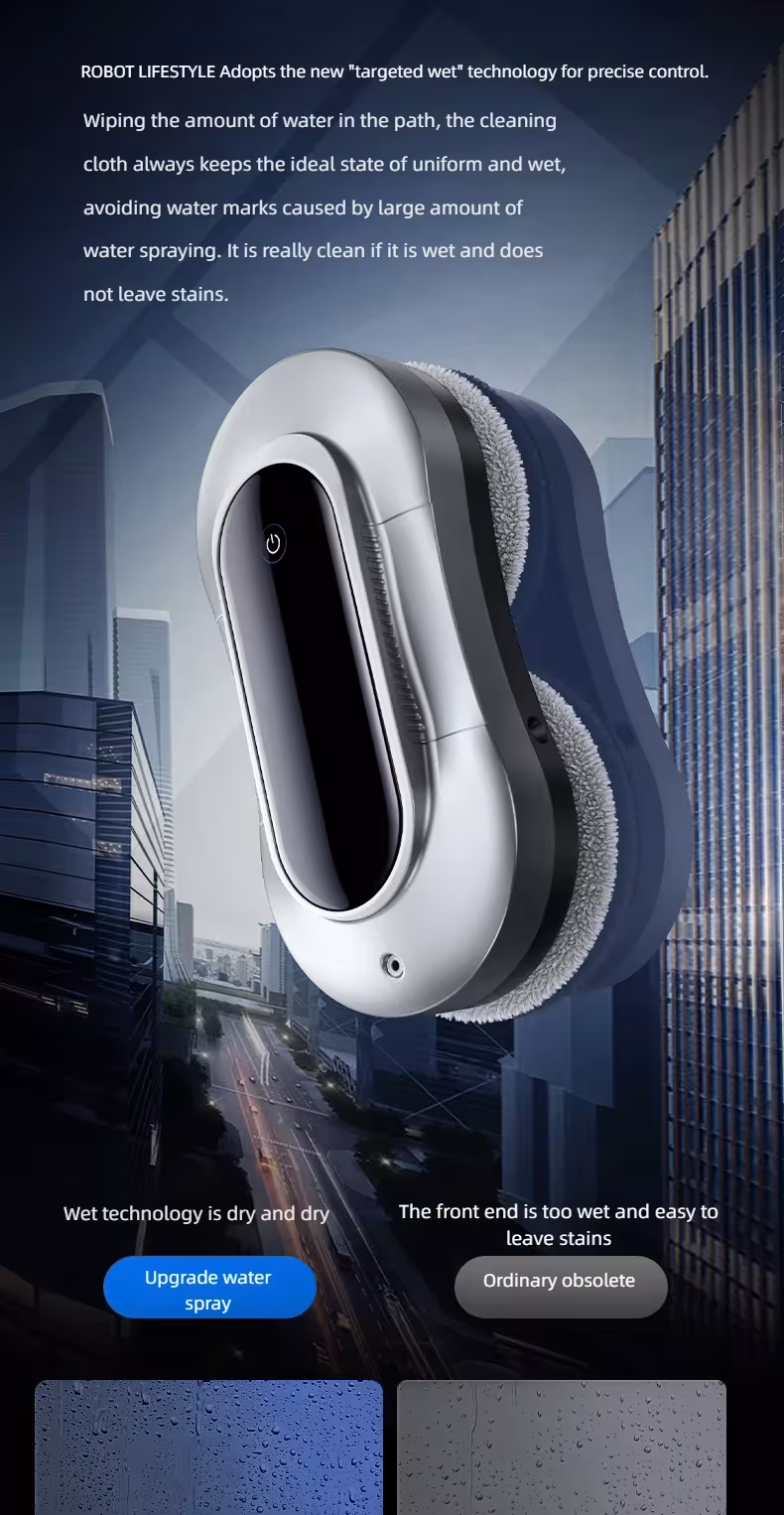 automatic window cleaning robot