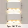 2 unidades - 6W - blanco