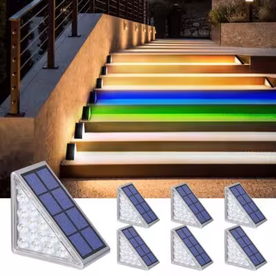 LED solar lights for stairs with lens IP67 waterproof