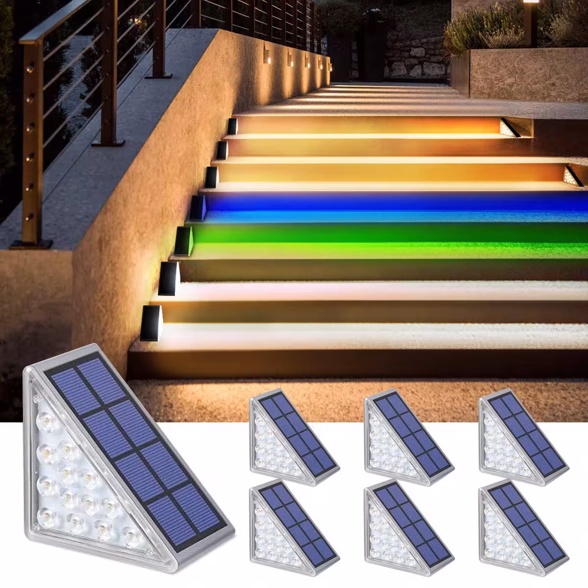 Linterna LED para escaleras con lente IP67 impermeable