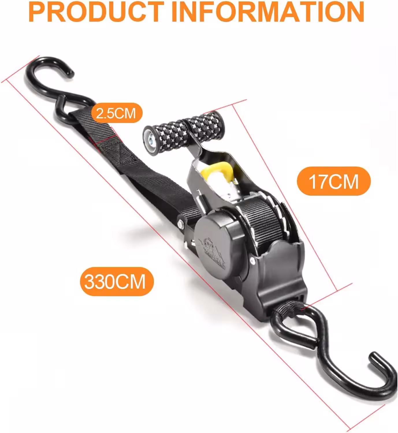 adjustable cargo strap with buckle