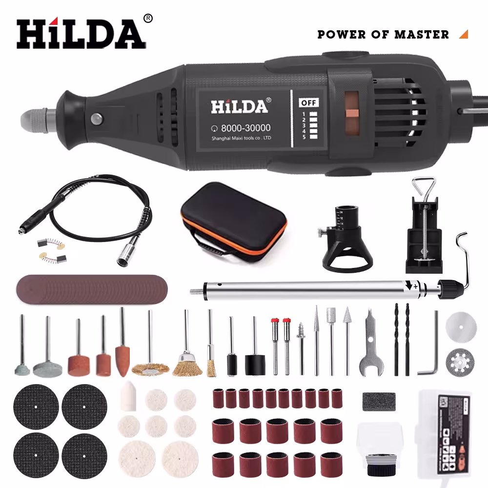 Electric mini drill-grinding machine with adjustable speed, 220V, for universal engraving, grinding and polishing tasks