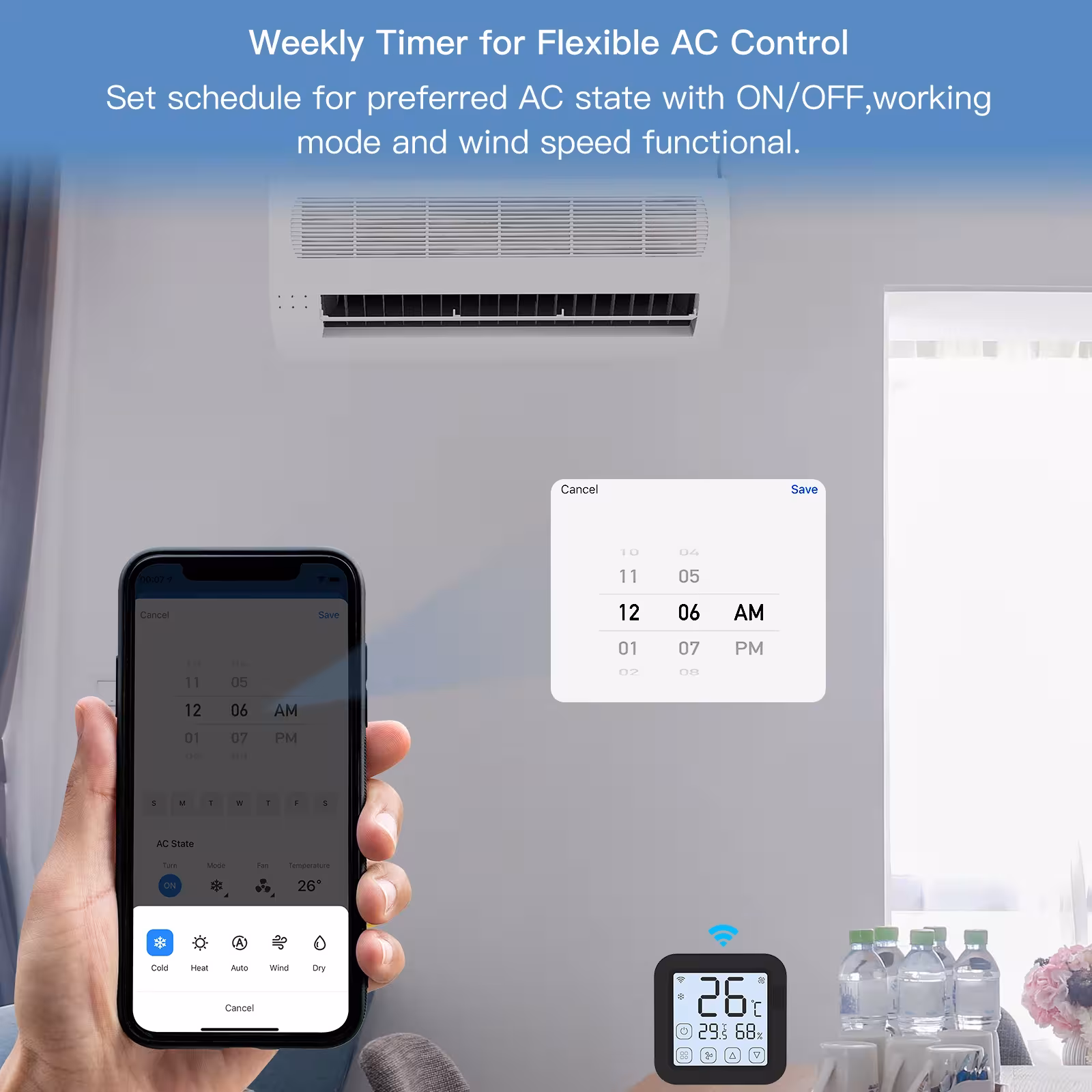 WiFi termostatas oro kondicionavimui