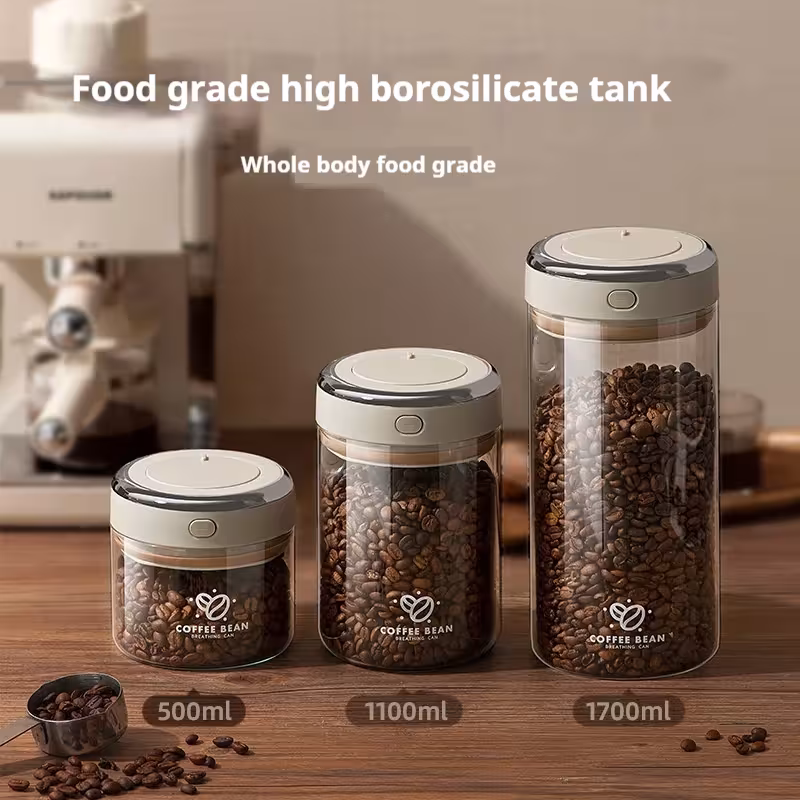 recipiente hermético para granos de café
