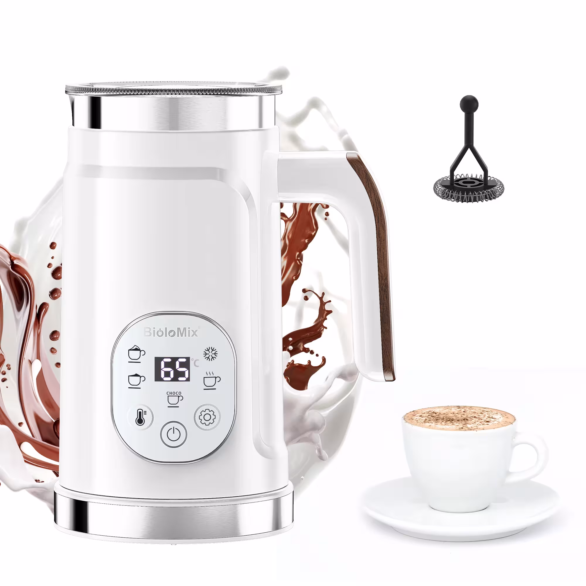 macchina della schiuma del latte LED