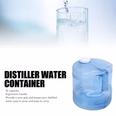 Bottiglia di acqua distillata 4L PP resistente agli urti per l'industria della bellezza
