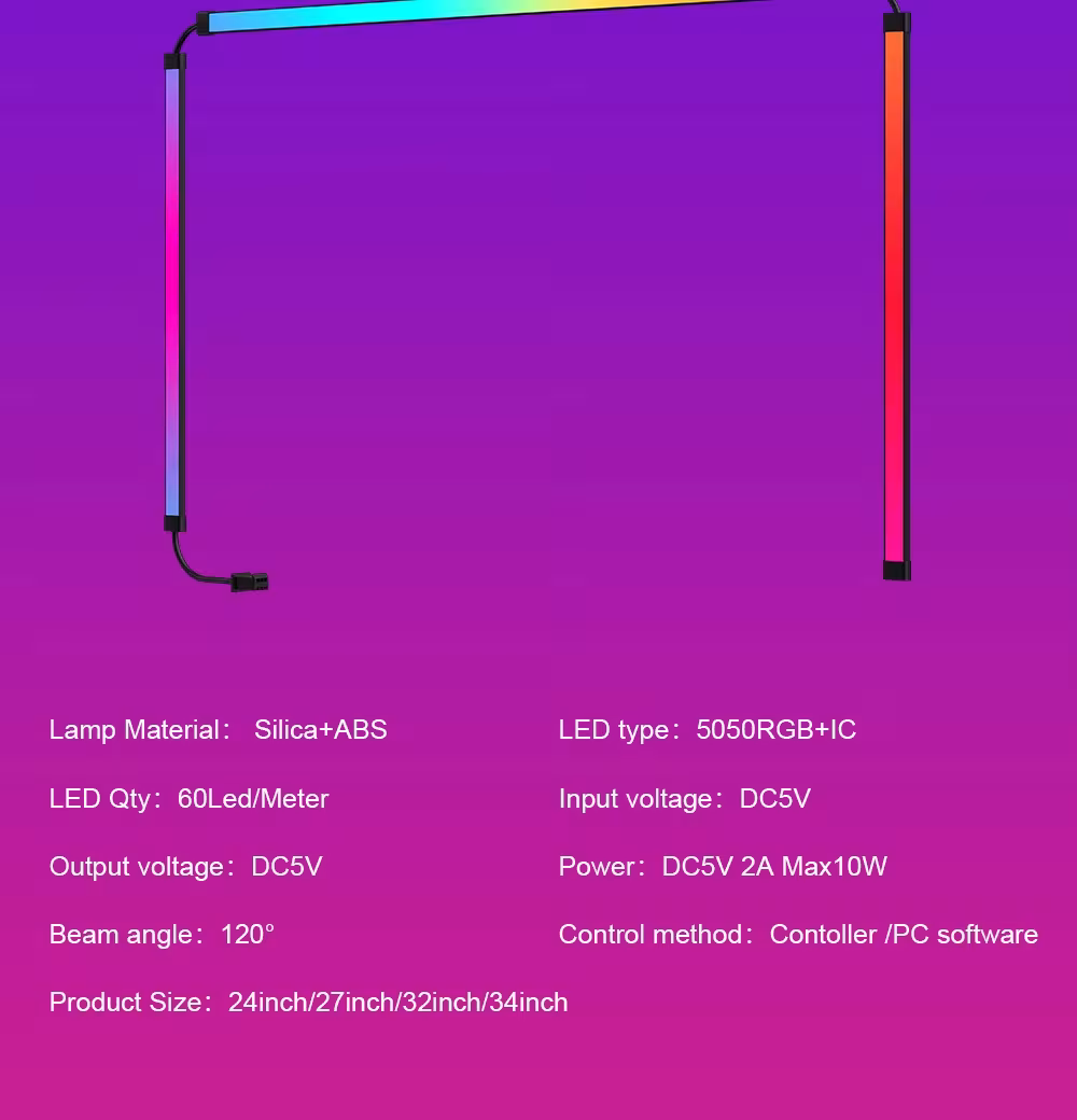 RGB LED band monitors