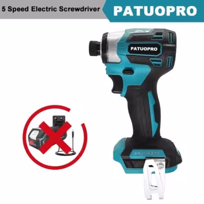 Avvitatore elettrico a batteria a 5 velocità da 1/4 di pollice per batterie Makita da 18 V
