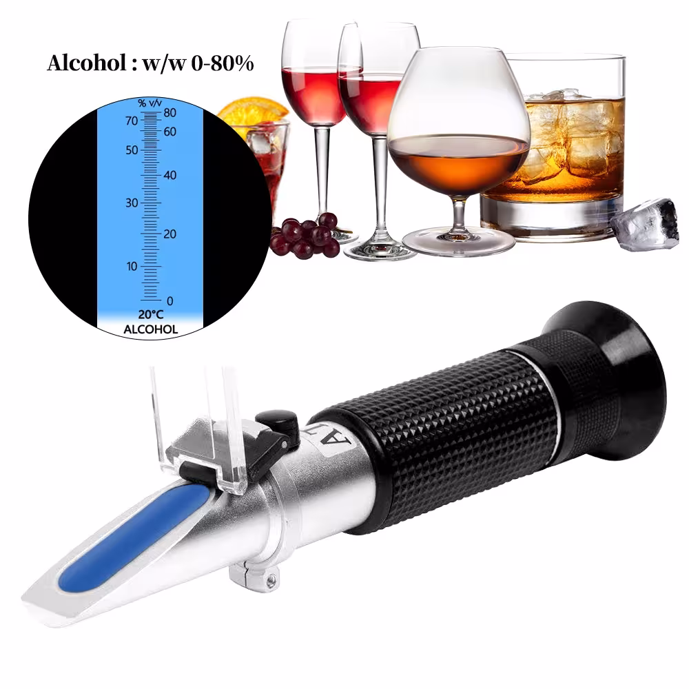 Réfractomètre à alcool 0-80%