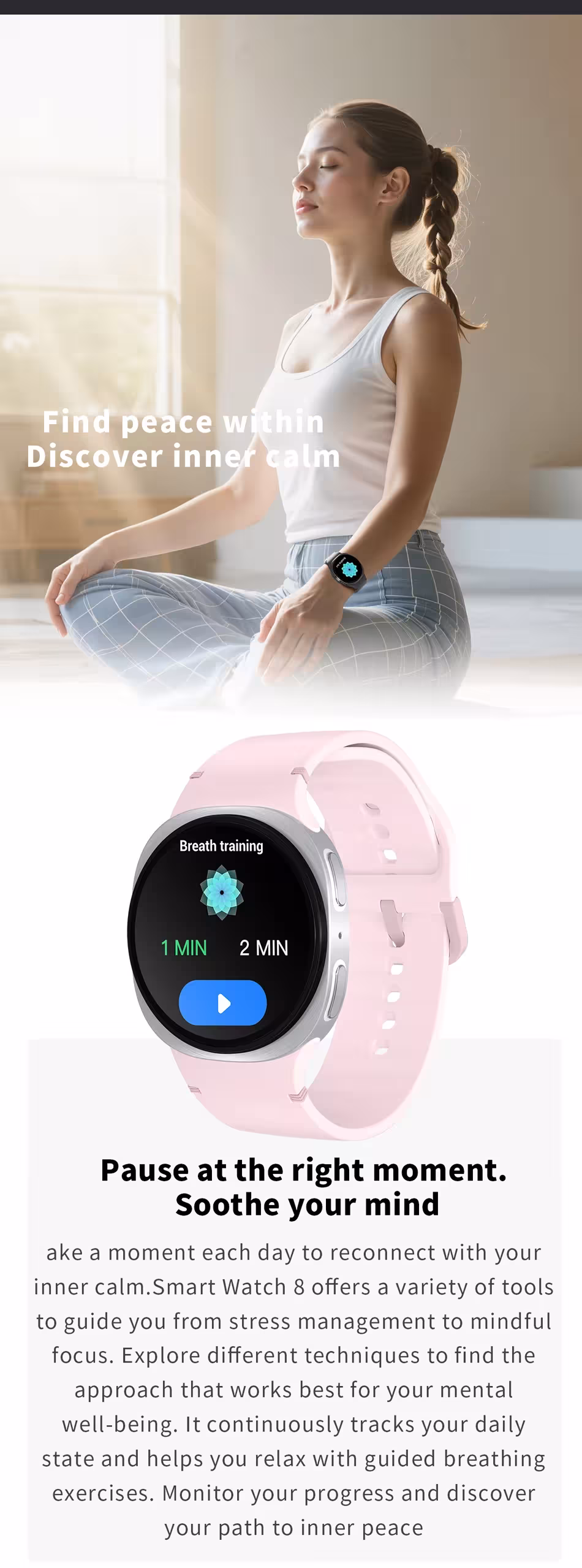 Reloj inteligente deportivo con GPS