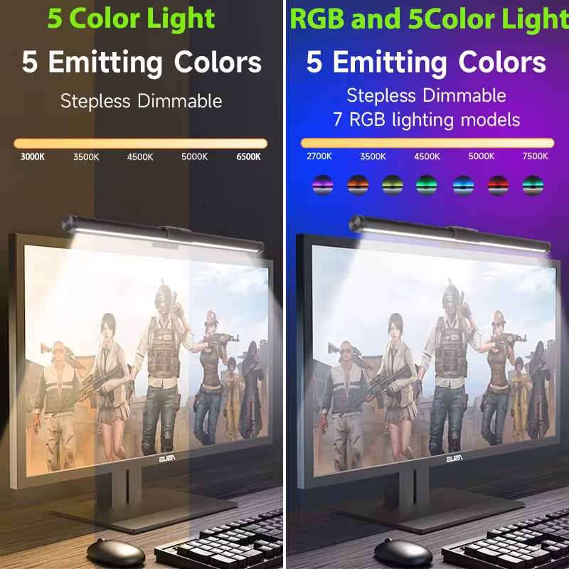 Barra de luz LED para monitor