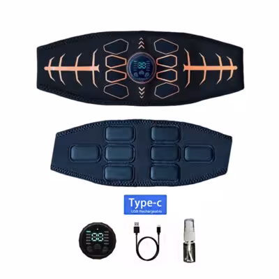 Smart Muscle Toner pilvo tonizavimo diržas Abs Trainer USB įkrovimas masažeris